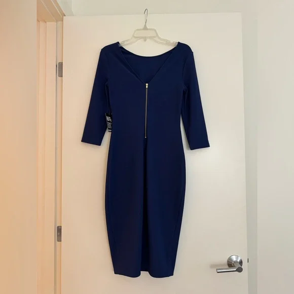 Express Women’s Bodycon Pencil Elegant Dress. Midi Dress. Never worn! With tags! - Picture 2 of 6